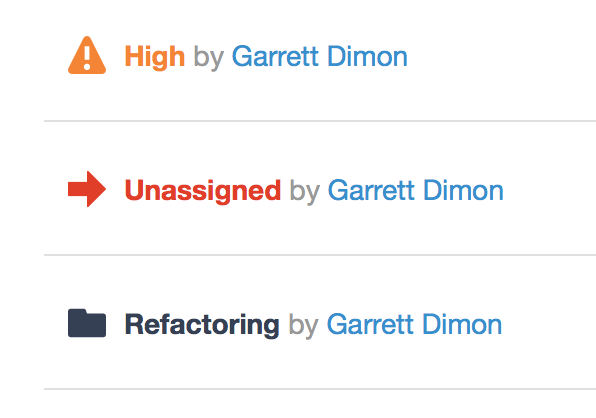 The fact that an issue is unassigned is designed to standout.